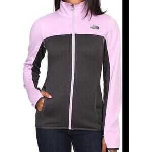 The North Face Women's Amazie Mays Full Zip, TNF Dark Grey Heather/Lupine, Small